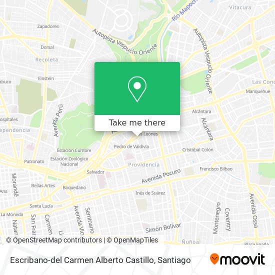 Escribano-del Carmen Alberto Castillo map