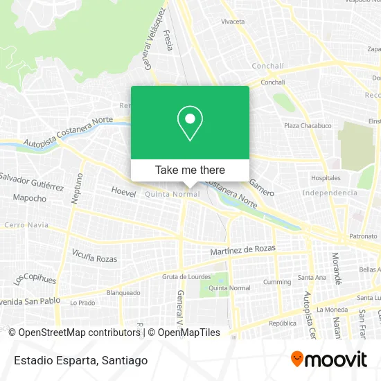 Estadio Esparta map