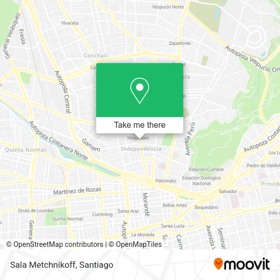 Sala Metchnikoff map