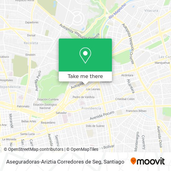 Aseguradoras-Ariztia Corredores de Seg map