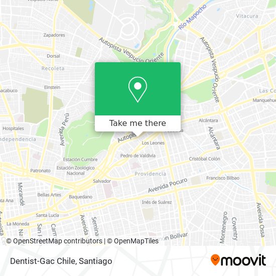 Dentist-Gac Chile map