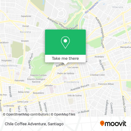 Chile Coffee Adventure map