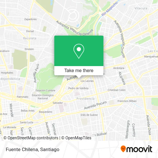 Fuente Chilena map