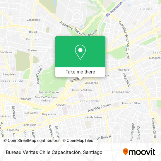 Bureau Veritas Chile Capacitación map