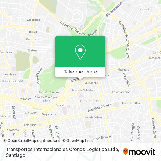 Transportes Internacionales Cronos Logistica Ltda map