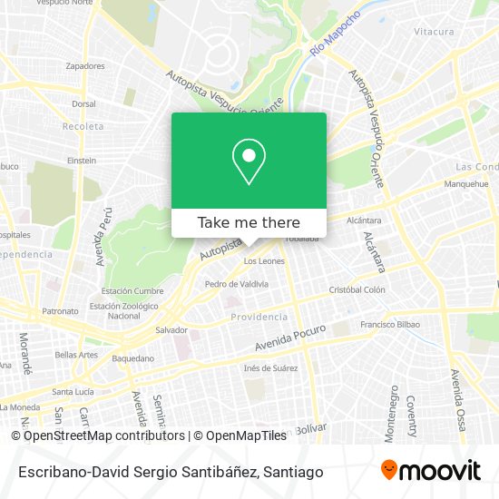 Escribano-David Sergio Santibáñez map