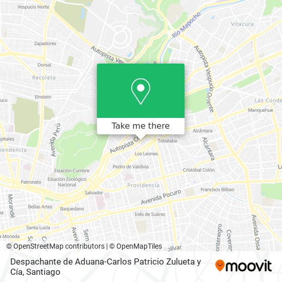 Despachante de Aduana-Carlos Patricio Zulueta y Cía map