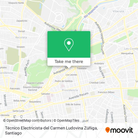 Mapa de Técnico Electricista-del Carmen Ludovina Zúñiga
