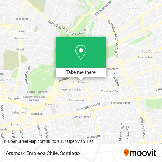 Aramark Empleos Chile map