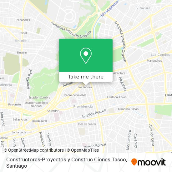Constructoras-Proyectos y Construc Ciones Tasco map