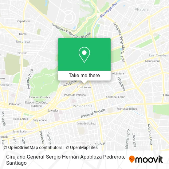 Cirujano General-Sergio Hernán Apablaza Pedreros map