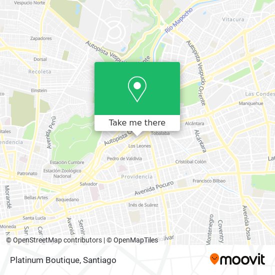 Mapa de Platinum Boutique