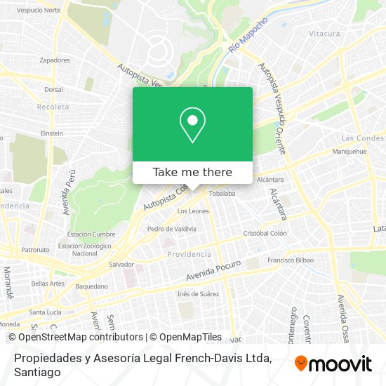 Propiedades y Asesoría Legal French-Davis Ltda map