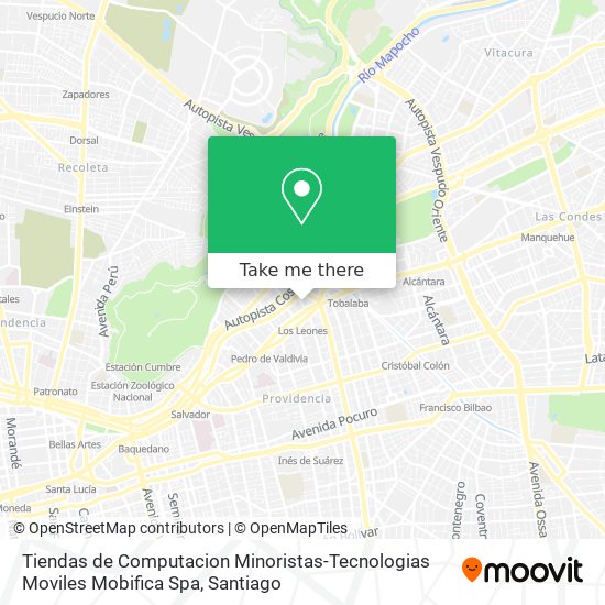 Mapa de Tiendas de Computacion Minoristas-Tecnologias Moviles Mobifica Spa