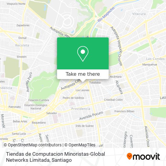 Tiendas de Computacion Minoristas-Global Networks Limitada map