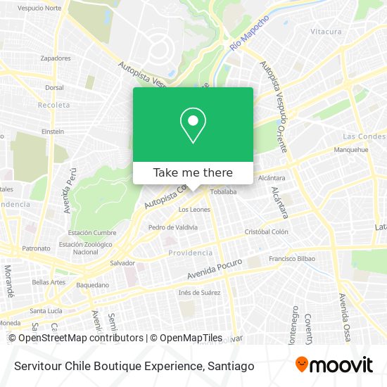Servitour Chile Boutique Experience map