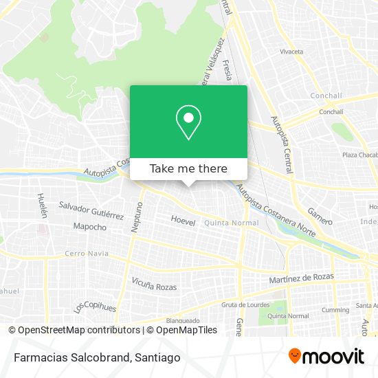 Farmacias Salcobrand map