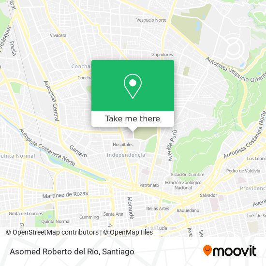 Asomed Roberto del Río map