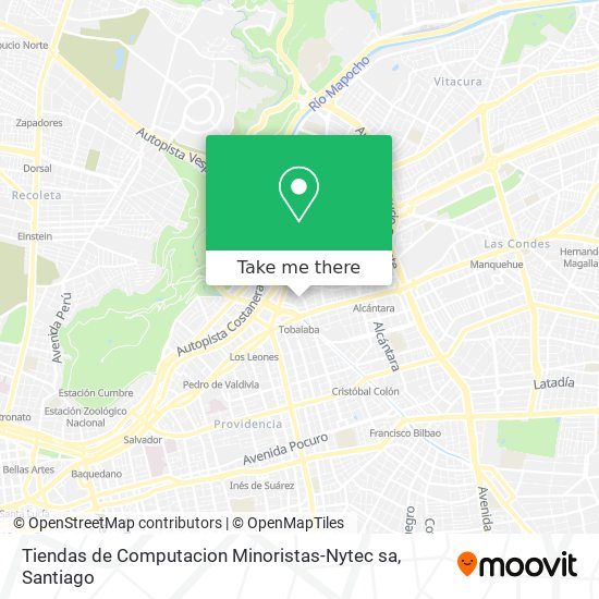 Tiendas de Computacion Minoristas-Nytec sa map