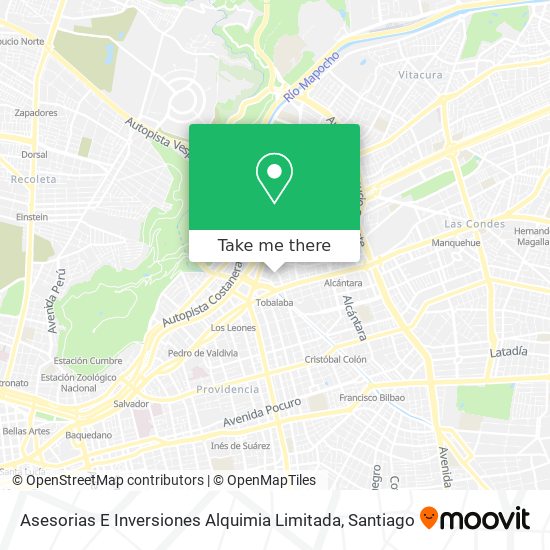 Mapa de Asesorias E Inversiones Alquimia Limitada
