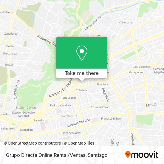 Mapa de Grupo Directa Online Rental / Ventas