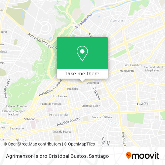 Agrimensor-Isidro Cristóbal Bustos map