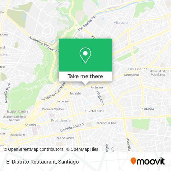 El Distrito Restaurant map