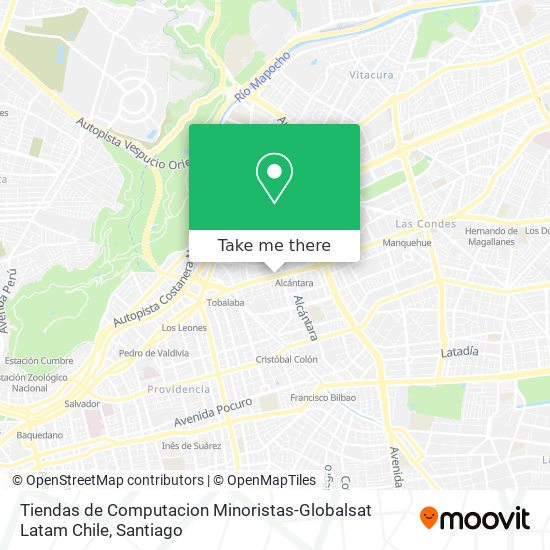 Tiendas de Computacion Minoristas-Globalsat Latam Chile map