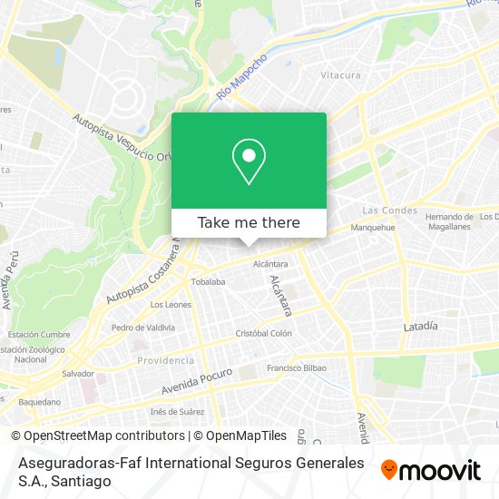 Aseguradoras-Faf International Seguros Generales S.A. map