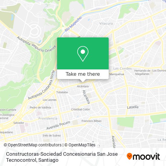 Constructoras-Sociedad Concesionaria San Jose Tecnocontrol map