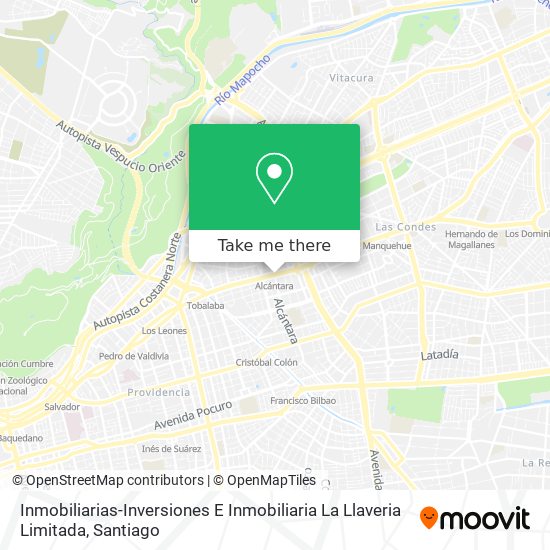 Mapa de Inmobiliarias-Inversiones E Inmobiliaria La Llaveria Limitada