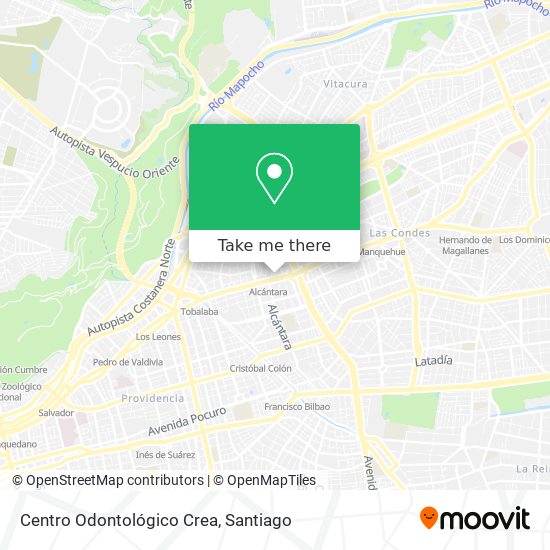 Mapa de Centro Odontológico Crea