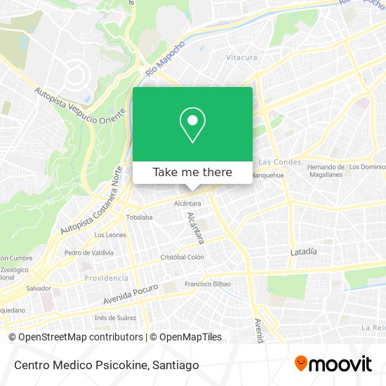 Mapa de Centro Medico Psicokine