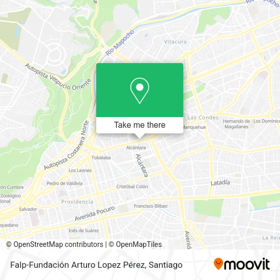 Falp-Fundación Arturo Lopez Pérez map