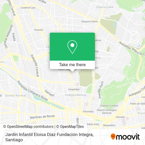 Jardín Infantil Eloisa Díaz Fundación Integra map