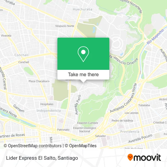 Lider Express El Salto map