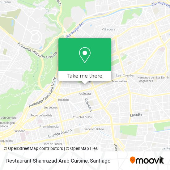 Mapa de Restaurant Shahrazad Arab Cuisine