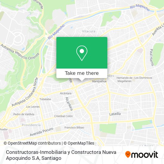 Mapa de Constructoras-Inmobiliaria y Constructora Nueva Apoquindo S.A