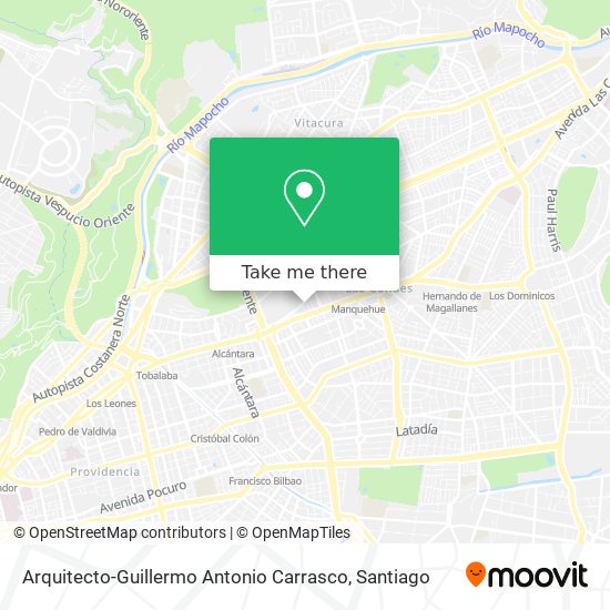 Arquitecto-Guillermo Antonio Carrasco map