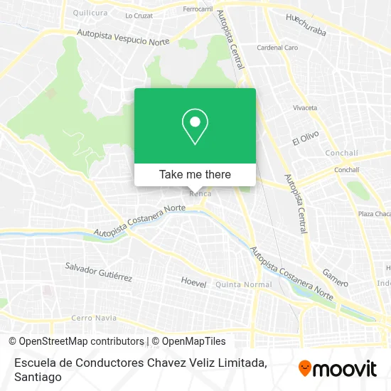 Escuela de Conductores Chavez Veliz Limitada map