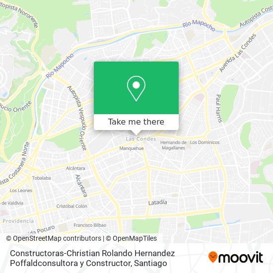 Constructoras-Christian Rolando Hernandez Poffaldconsultora y Constructor map