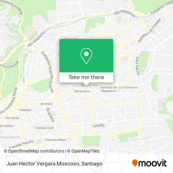 Juan Hector Vergara Moscoso map
