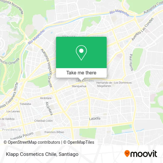 Klapp Cosmetics Chile map