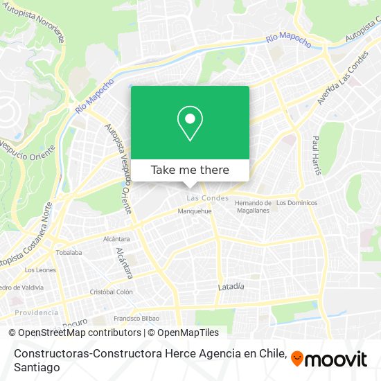 Constructoras-Constructora Herce Agencia en Chile map
