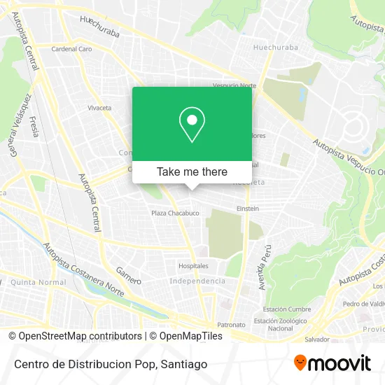 Centro de Distribucion Pop map