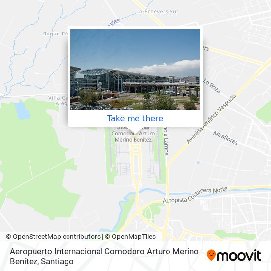 Aeropuerto Internacional Comodoro Arturo Merino Benítez map