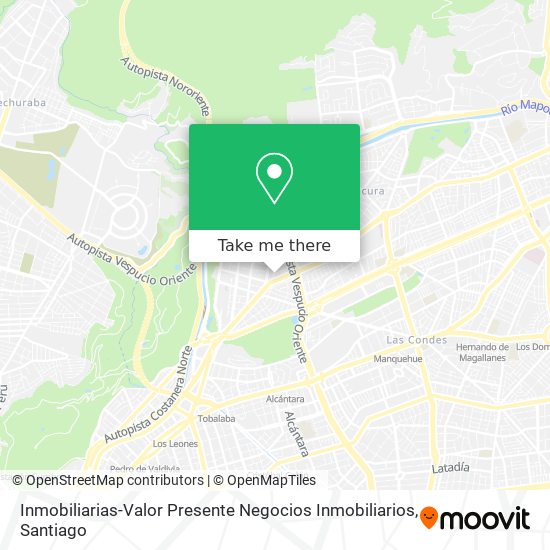 Inmobiliarias-Valor Presente Negocios Inmobiliarios map