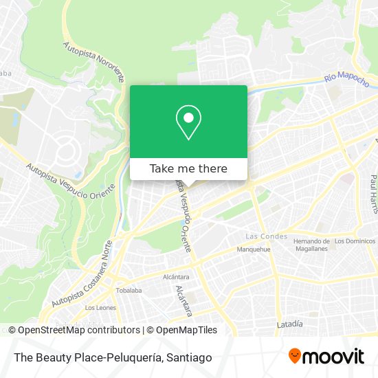 Mapa de The Beauty Place-Peluquería