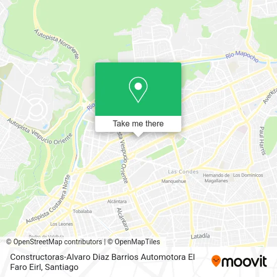 Constructoras-Alvaro Diaz Barrios Automotora El Faro Eirl map