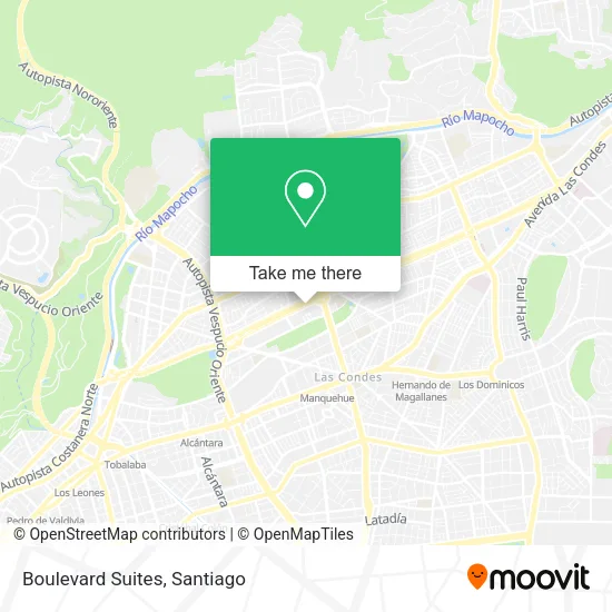 Mapa de Boulevard Suites